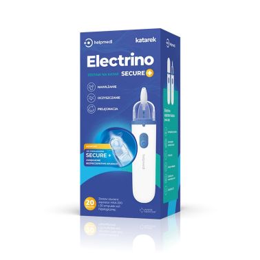 HELPMEDI Ultracichy aspirator Electrino + sól fizjologiczna Katarek Secure+