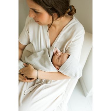 Poofi Zestaw merino Cozy kolor: beżowo-szary
