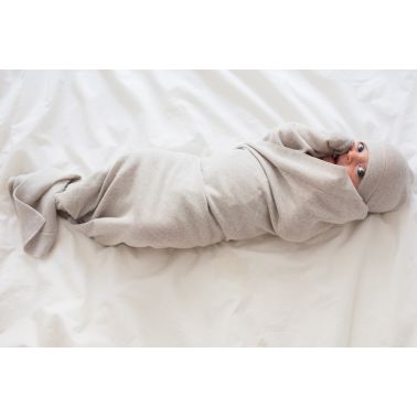 Poofi Zestaw merino Cozy kolor: beżowo-szary