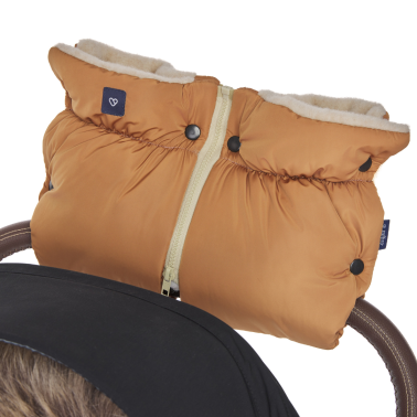 Zaffiro Mufka do wózka dwuczęściowa Vanilla + Beżowa Wełna Premium