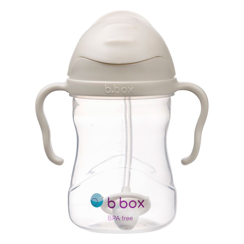 B.box Bidon ze słomką, 240 ml, latte