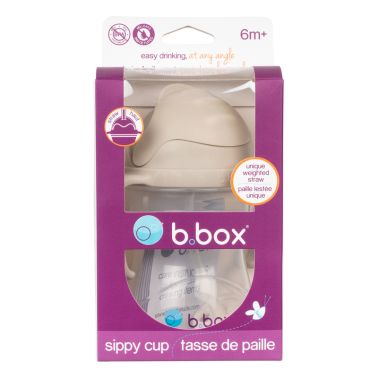 B.box Bidon ze słomką, 240 ml, latte