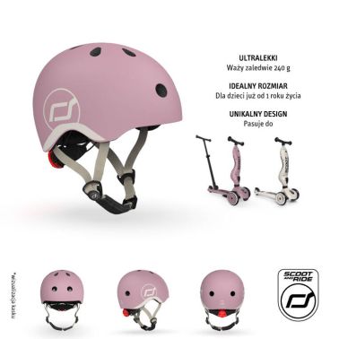 Kask dla dzieci 1-5 lat Scoot&Ride Wildberry (XXS-S)