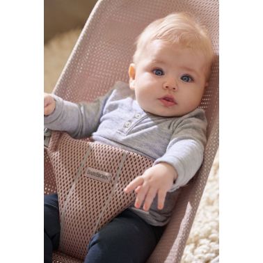 BABYBJORN - leżaczek Bliss Mesh - Ciemny Róż