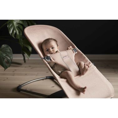 BABYBJORN - leżaczek Bliss Mesh - Perłowy Różowy