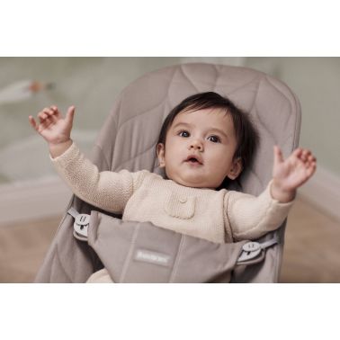 BABYBJORN - leżaczek Bliss Woven, Petal Quilt - Sand Grey