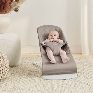 BABYBJORN - leżaczek Bliss Woven, Petal Quilt - Sand Grey