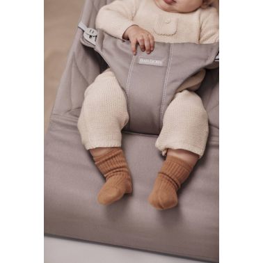 BABYBJORN - leżaczek Bliss Woven, Petal Quilt - Sand Grey