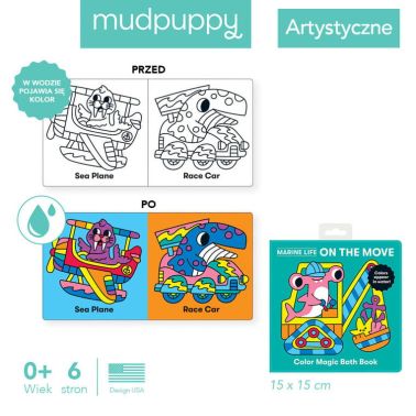 Mudpuppy 0 m+ Magiczna książeczka do kąpieli Podwodni kierowcy