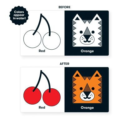 Mudpuppy 0 m+ Magiczna książeczka do kąpieli Jaki mam kolor