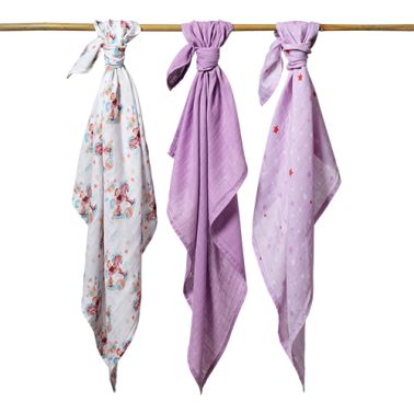 Babyono Pieluszki z włókien bambusa NATURAL BAMBOO 3szt. Super miękkie