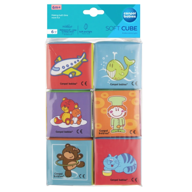 Canpol babies Kostki edukacyjne miękkie 6 szt