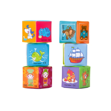 Canpol babies Kostki edukacyjne miękkie 6 szt