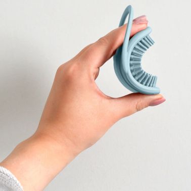 Shnuggle szczotka silikonowa do włosów dla niemowląt Blue