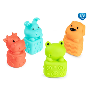 CANPOL BABIES Zabawki do kąpieli 4 szt zwierzaki