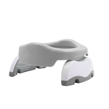 Potette 2w1 Nocnik dla dziecka i nakładka na toaletę, szaro-biały