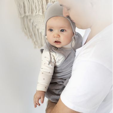 Pinokio Ogrodniczki Dziecięce Szare Hello