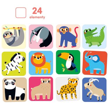 CzuCzu Duuuże memory Dzikie zwierzęta 2+