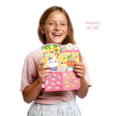 CzuCzu Puzzle Cyfry Króliczki 3+, 4+