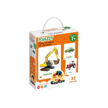 CzuCzu Karty obrazkowe na sznureczku Pojazdy 12+