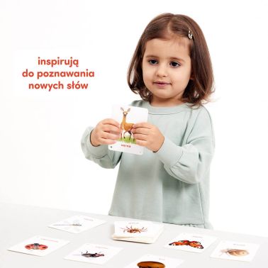 CzuCzu Karty obrazkowe na sznureczku Zwierzęta 12+