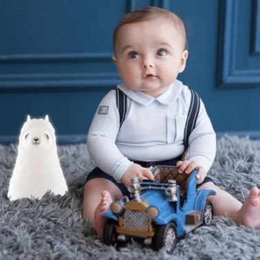 Innogio Silikonowa lampka nocna dla dzieci Lama GIOlama