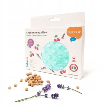 Babyono Termofor z pestkami wiśni CHERRY miętowy