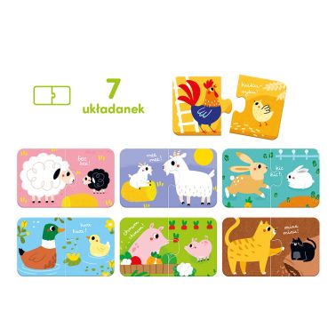 CzuCzu Zwierzątka z gospodarstwa Puzzle do pary