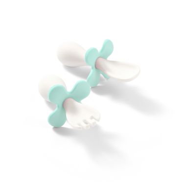 Babyono Sztućce ergonomiczne dla dzieci miętowe 12+