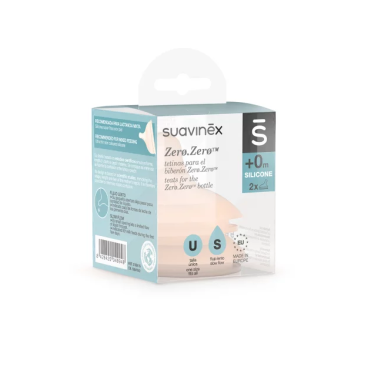 Suavinex Smoczki do butelki ZERO ZERO 2 szt. o wolnym przepływie S