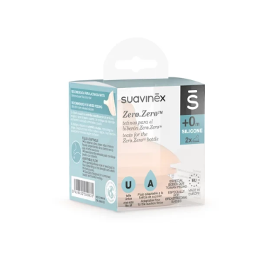 Suavinex Smoczki do butelki ZERO ZERO 2 szt. o regulowanym przepływie A