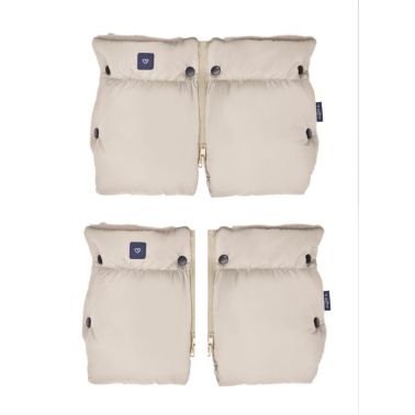 Zaffiro Mufka do wózka dwuczęściowa Vanilla + Beżowa Wełna Premium