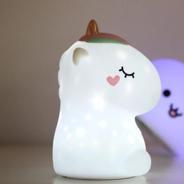 Innogio Silikonowa lampka nocna dla dzieci Jednorożec GIOlittle Unicorn
