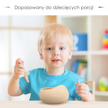 Mombella Miseczka z Przyssawką Light Blue