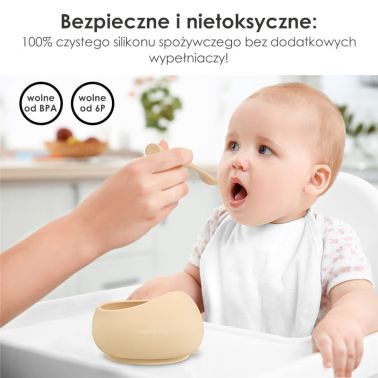 Mombella Miseczka z Przyssawką Light Blue