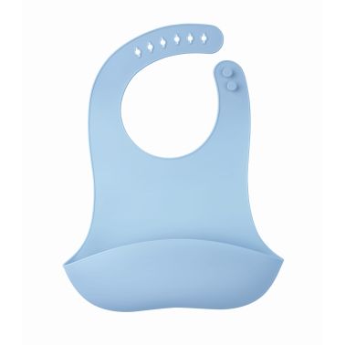 Mombella Śliniak z kieszonką Panda Light Blue