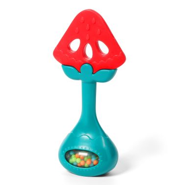 Babyono Edukacyjny gryzak z grzechotką WATERMELON