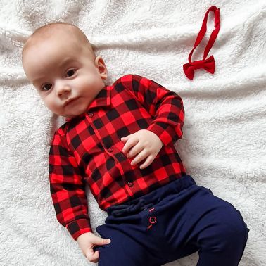 Body Koszulowe Roger czerwona krata