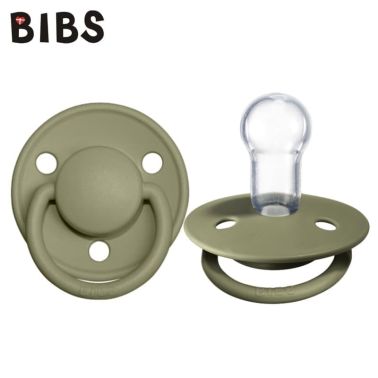 BIBS DE LUX Smoczek uspokajający Olive rozmiar uniwersalny, 0-36m