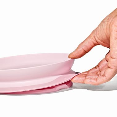 OXO Talerzyk z Silikonową Przyssawką Blossom pastelowy róż