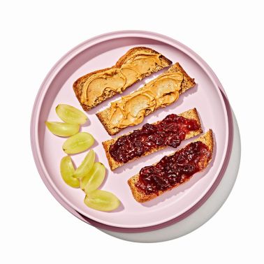 OXO Talerzyk z Silikonową Przyssawką Blossom pastelowy róż