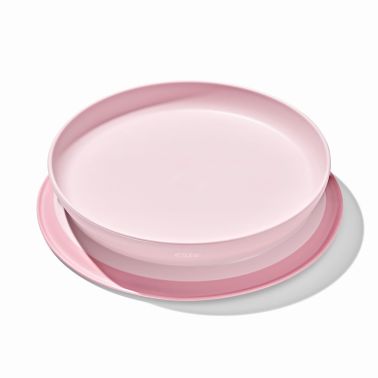 OXO Talerzyk z Silikonową Przyssawką Blossom pastelowy róż