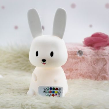 Innogio Silikonowa lampka nocna dla dzieci królik duży GIOrabbit Maxi GIO