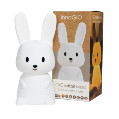 Innogio Silikonowa lampka nocna dla dzieci królik duży GIOrabbit Maxi GIO