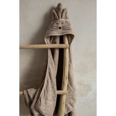 My Memi Bambusowy duży ręcznik beige - cat