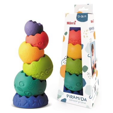Mom's Care Piramida Sensoryczna pastelowa