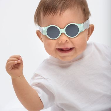 Beaba Okulary przeciwsłoneczne dla dzieci z elastyczną opaską 0-9 miesięcy aqua