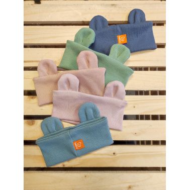 Benni opaska w prążek - pistacja rozmiar L