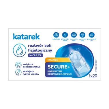 KATAREK Secure+ roztwór soli fizjologiczny NaCl 0,9%