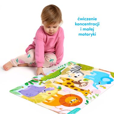 CzuCzu Dzikie puzzle Sawanna 2+